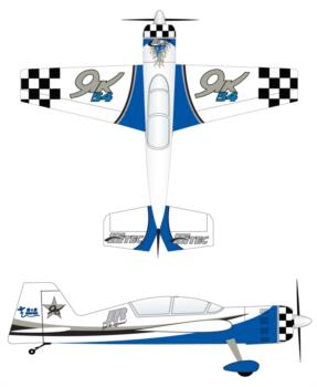 Blue Russian Thunder Design Graphic Package